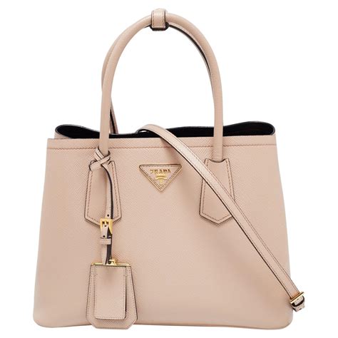 prada beige leather tote|prada leather tote price.